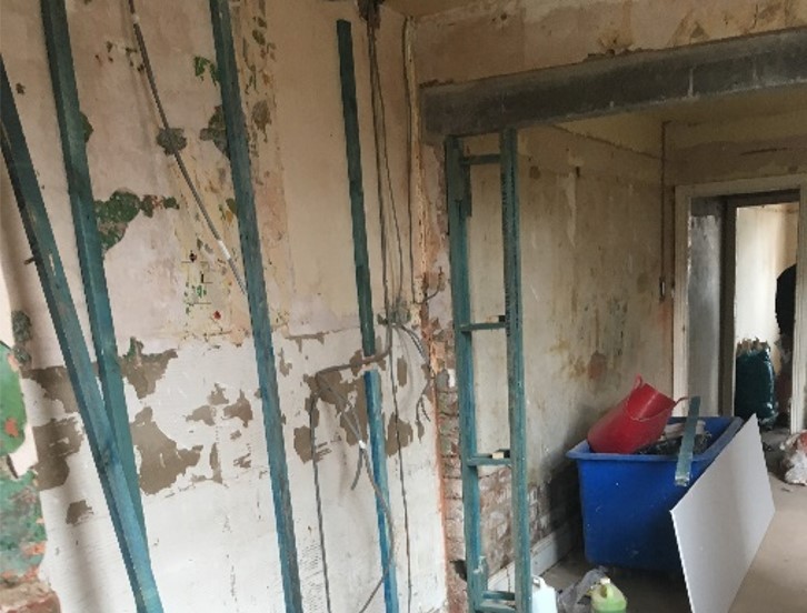 Kitchen during